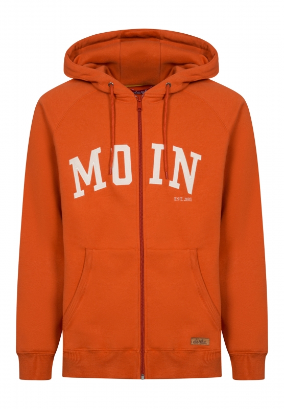 Sweatjacke - Moin - orange